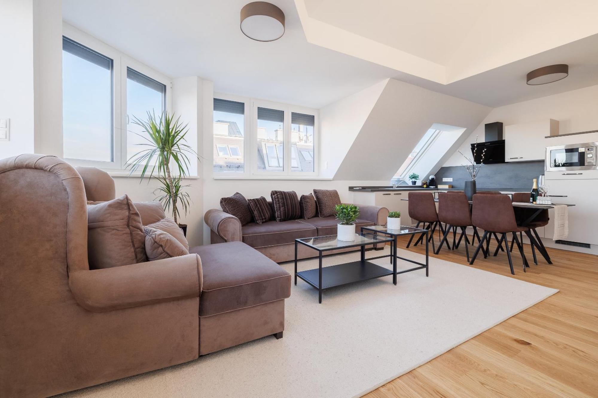 Symphony Apartments 40 - Modern Loft With Terrace And Grill In Central Location 维也纳 外观 照片