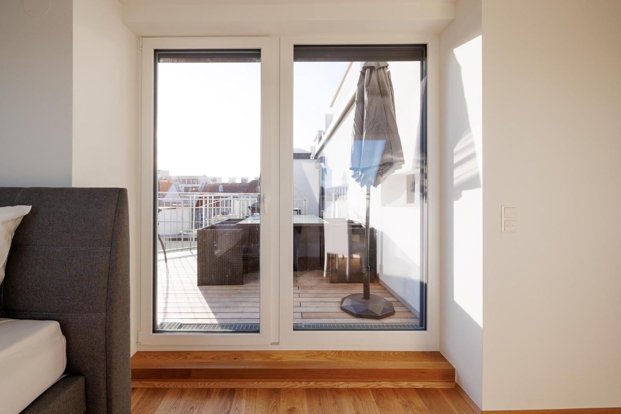 Symphony Apartments 40 - Modern Loft With Terrace And Grill In Central Location 维也纳 外观 照片